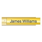 2 x 8 Gold Wall Hldr w/Plate