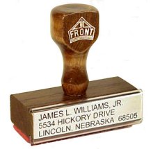 Rubber Stamp 4" x 1 1/4"